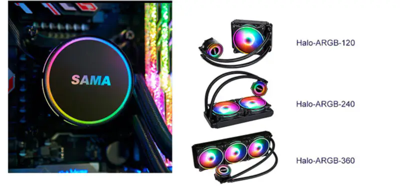 Sama Aio Cpu 120mm Radiador Disipador Líquido Rgb Cooler Cpu Refrigeración por Agua Radiador Pc Gaming