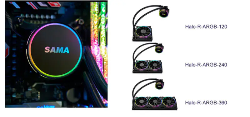 Sama Aio Cpu 240mm Radiador Disipador Líquido Rgb Cooler Cpu Refrigeración por Agua Radiador Pc Gaming