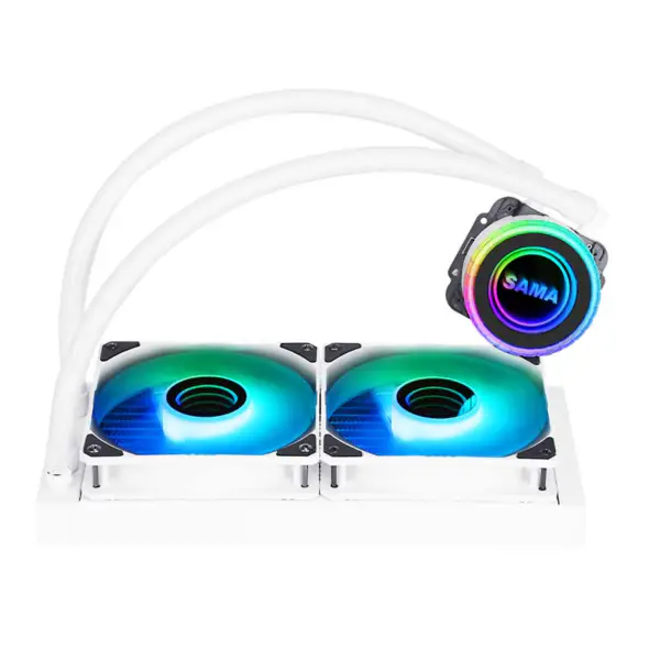 Sama Aio Cpu 240mm Radiador Blanco Negro Disipador Líquido Rgb Cooler Cpu Pc Ordenador Procesador Refrigeración por Agua Radiador Pc Gaming