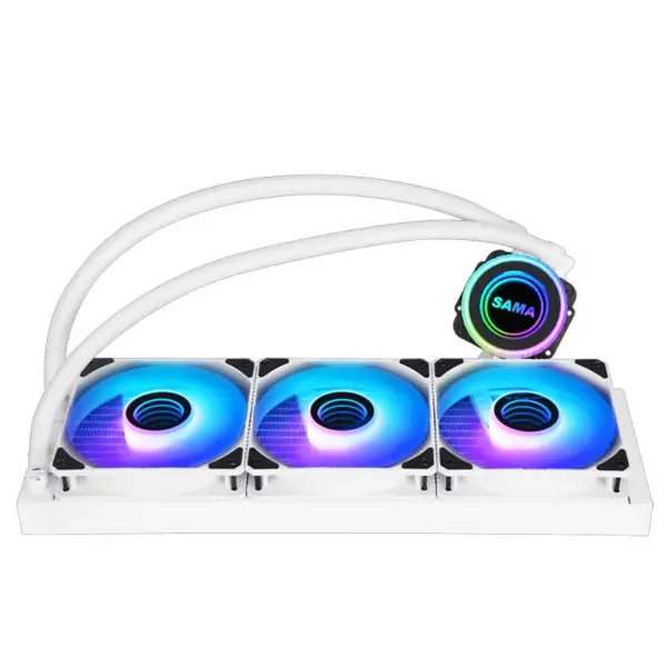 Sama Aio Cpu 360mm Radiador Blanco Negro Disipador Líquido Rgb Cooler Cpu Pc Ordenador Procesador Refrigeración por Agua Radiador Pc Gaming