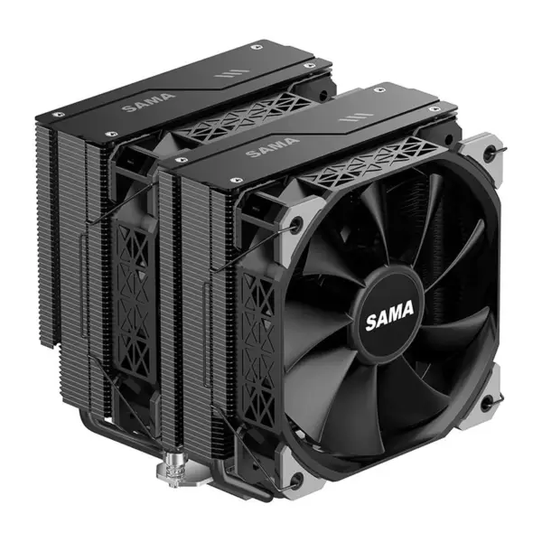 Sama Am4 Am5 Cpu Disipador Térmico Enfriador Ventilador Funcional Fuerte Doble Ventilador Enfriador Procesador Cpu Refrigeración