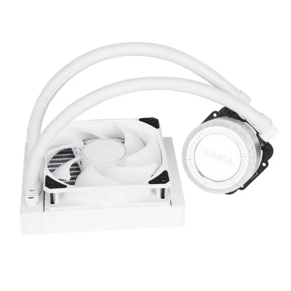 Sama Argb Coloful 120mm Radiador Blanco Pc Cpu Water Cooler