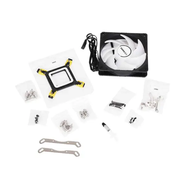 Sama Argb Coloful 120mm Radiador Blanco Pc Cpu Water Cooler