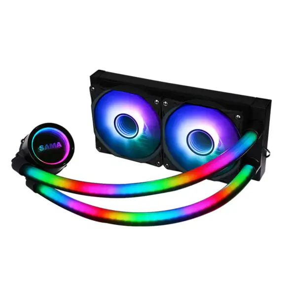Sama Ordenador Radiador Kit De Refrigeración Por Agua Pc 240mm Cpu Liquid Cooler Con Led