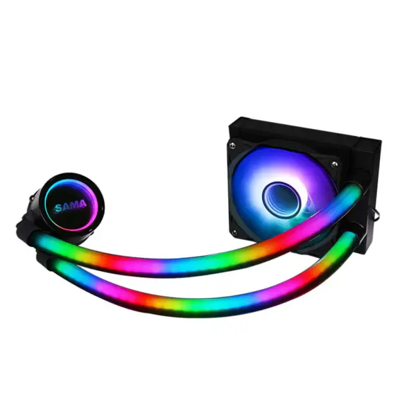 Sama Custom Mejor Radiador de Cobre Disipadores Cpu Cooler Ventilador de Aire y Líquido Caja de refrigeración para la venta