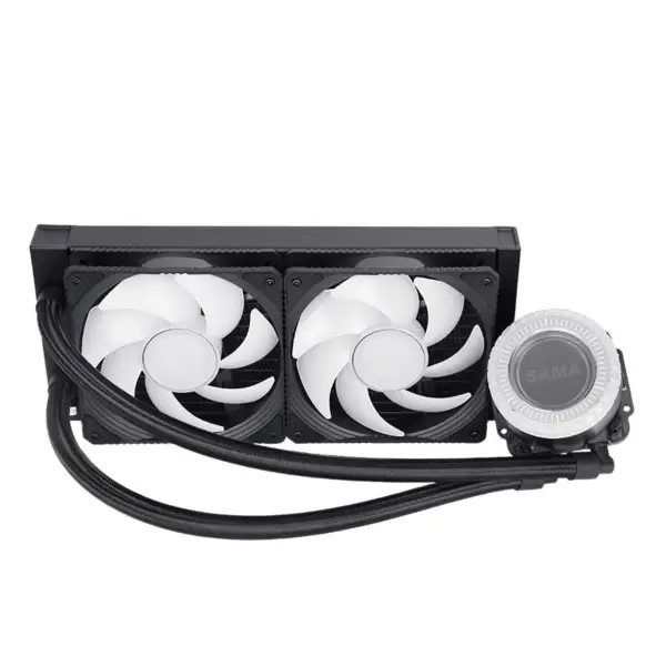 Sama Custom Negro 240mm Radiador Pc Cpu Refrigerador de Agua