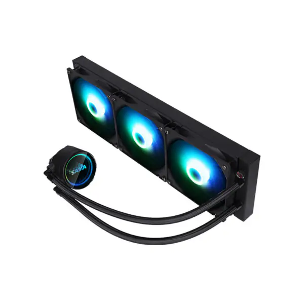 Sama Personalizable Cabezal Logo Cpu Liquid Coolers Pps Radiador De Aluminio Cpu Cooling Am5 2500rpm Cpu Coolers