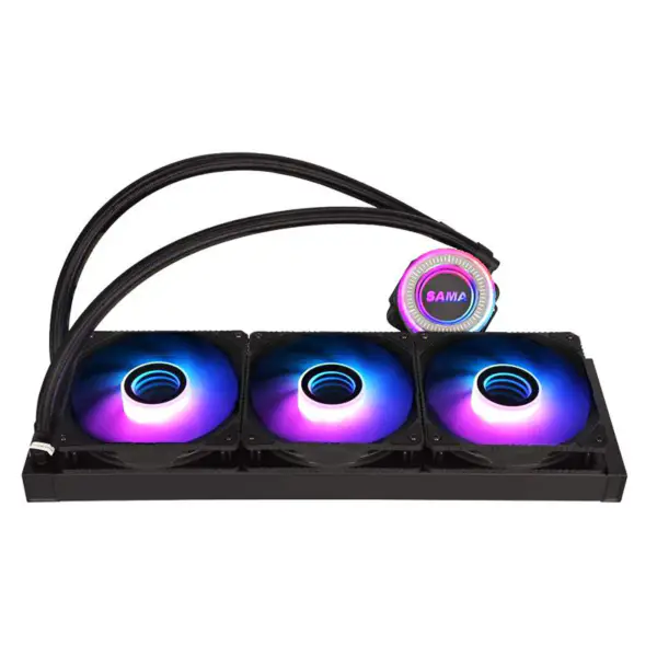 Sama Personalización Negro 360mm Radiador Pc Cpu Refrigerador de Agua