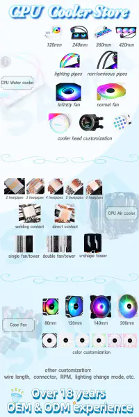 Sama 4 Heatpipes 90mm Cpu Fan Cooler Disipador Rainbow Cpu Cooler Air Cooler