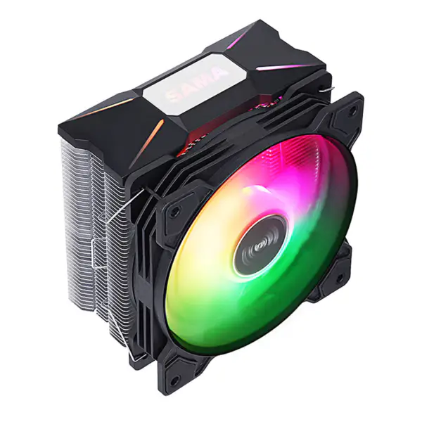 Sama 4 Heatpipes Argb Efecto Luz Cpu Air Cooler Radiador Cpu