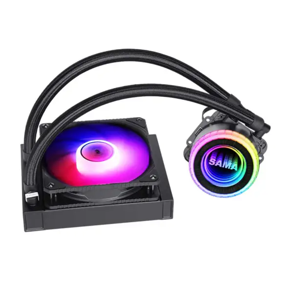 Sama Negro 120mm Radiador Pc Cpu Liquid Cooling