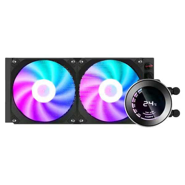 Sama Aio 240mm Pantalla Lcd Sistema De Refrigeración Por Agua Pc Refrigeración Por Agua Heatdink Cpu