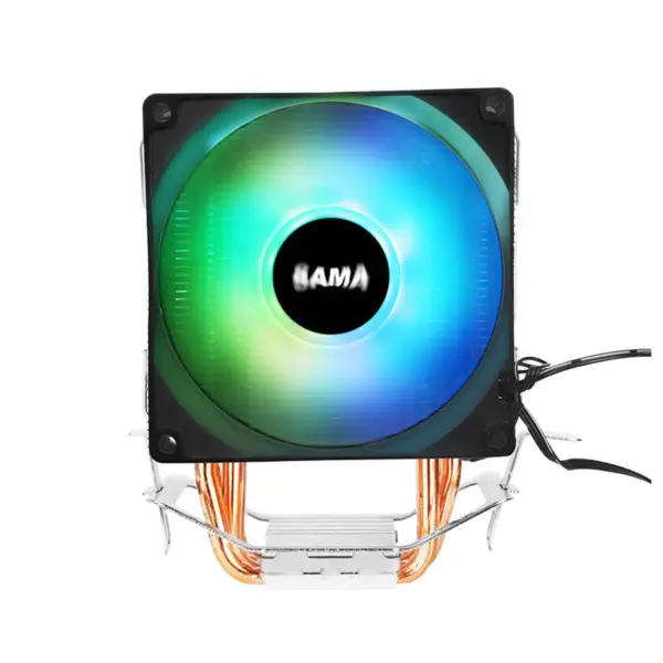 Sama 3 Tubos De Calor Negro Cpu Air Cooler Enfriador De Cpu Para Portátil 35.07cfm Efecto Argb Cpu Cooler