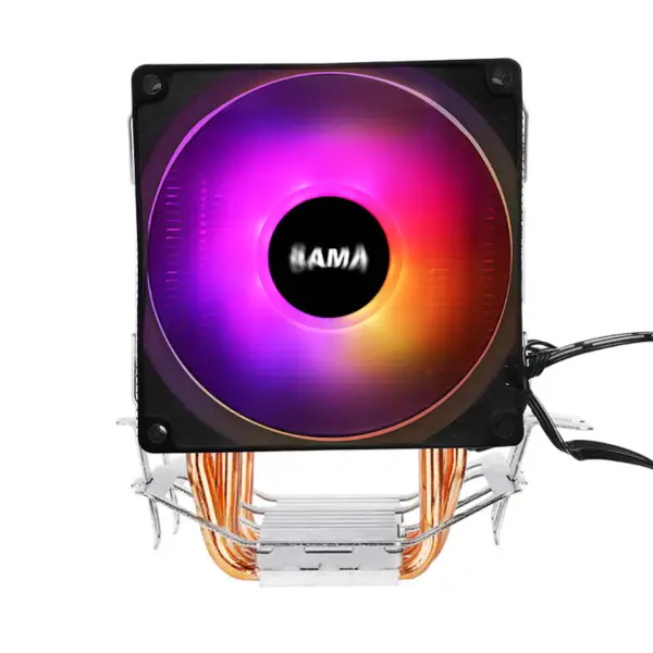 Sama 3 Tubos De Calor Negro Cpu Air Cooler Enfriador De Cpu Para Portátil 35.07cfm Efecto Argb Cpu Cooler