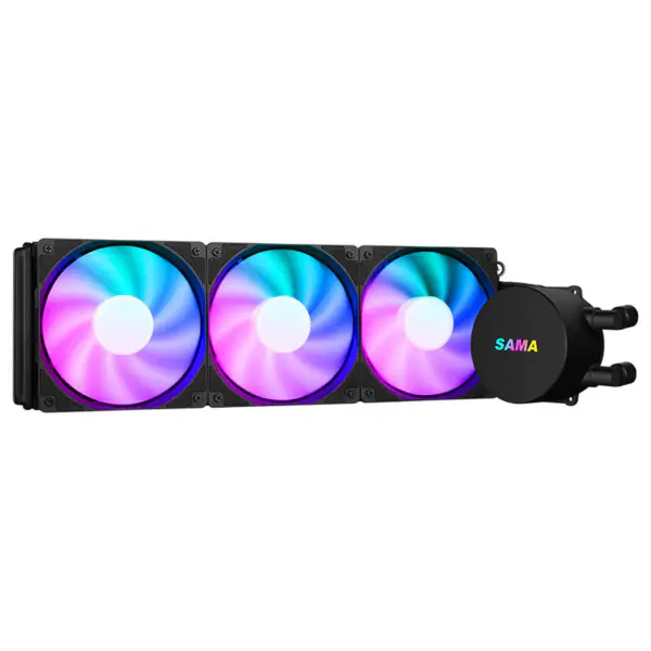 Sama Coloful Ventilador Enfriador De Agua Blanco Para Caja De Pc