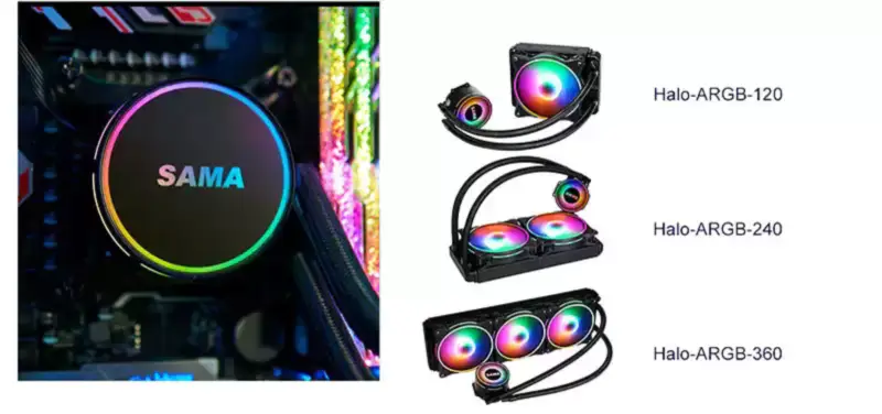 Sama Pc 360mm Radiador Líquido Aio Cpu Cooler Gpu Kit De Refrigeración Por Agua Sistema Para Cpu