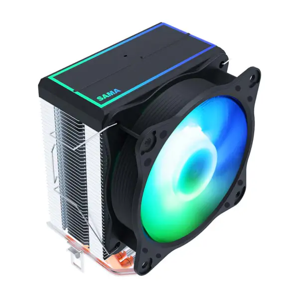 Sama 9cm Universal Amd Intel Plataforma de refrigeración del procesador de cobre Pc Cpu Air Cooling Radiador Cpu Fan Cooler