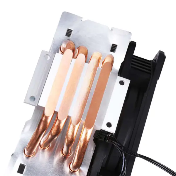 Sama Negro Arco Iris Rgb Gaming Ordenador de refrigeración del radiador de calor del procesador de refrigeración por aire Cpu refrigeradores de aire con 4 tubos de cobre
