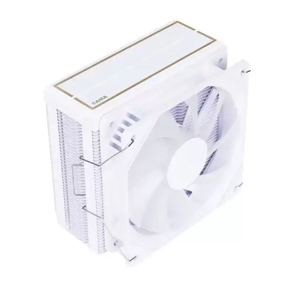 Sama Blanco Arco Iris Rgb Gaming Ordenador Refrigeración Radiador Tubo de calor Procesador de refrigeración por aire Cpu refrigeradores de aire con 4 tubos de cobre