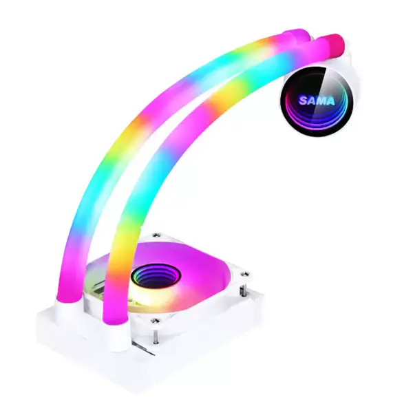 Sama Personalizado 120mm Rgb Iluminación Líquido Aio Cooler Cpu Liquid Cooler Refrigeración por Agua Líquido Cooler Para Pc