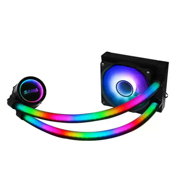 Sama Personalizado 120mm Rgb Iluminación Líquido Aio Cooler Cpu Liquid Cooler Refrigeración por Agua Líquido Cooler Para Pc