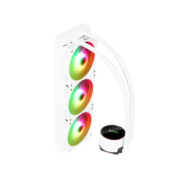 Sma Display Cpu Core Temperature Liquid Cooler 50000hrs Cpu Cooler Rgb Customizable Logo Argb Cpu Cooler