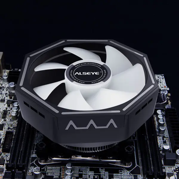Alseye 120mm Disipador Rgb Ventilador Cpu Cooler 775/115x/1200