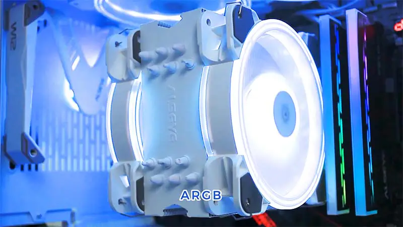 Disipador Alseye 6pipes 120mm Doble Ventilador Argb Cpu Fan Cooler