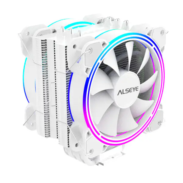 Disipador Alseye 6pipes 120mm Doble Ventilador Argb Cpu Fan Cooler
