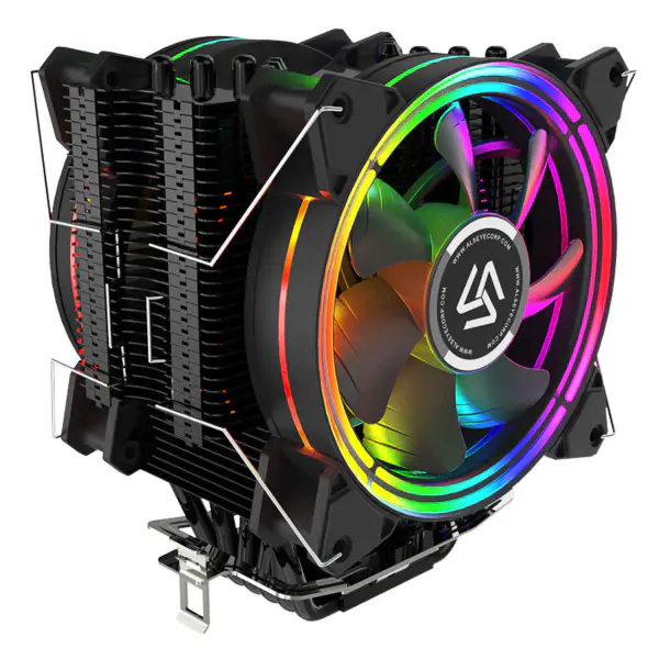 Top ventas Amazon Tdp 180w Gaming Case Cpu Cooler 120mm Pwm Case Fan Heat Pipes Universal Platform Pc Air Cooler