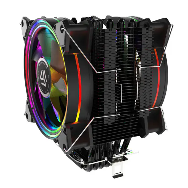 Top ventas Amazon Tdp 180w Gaming Case Cpu Cooler 120mm Pwm Case Fan Heat Pipes Universal Platform Pc Air Cooler
