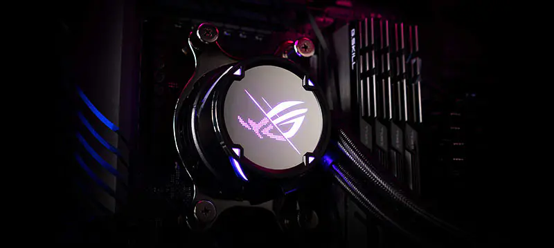 AsUs Rog Strix Lc Ii 240 2fans Integrado Refrigerado por Agua Radiador Cpu Asetek 7th Pwm Dc Cpu Cooling Fan