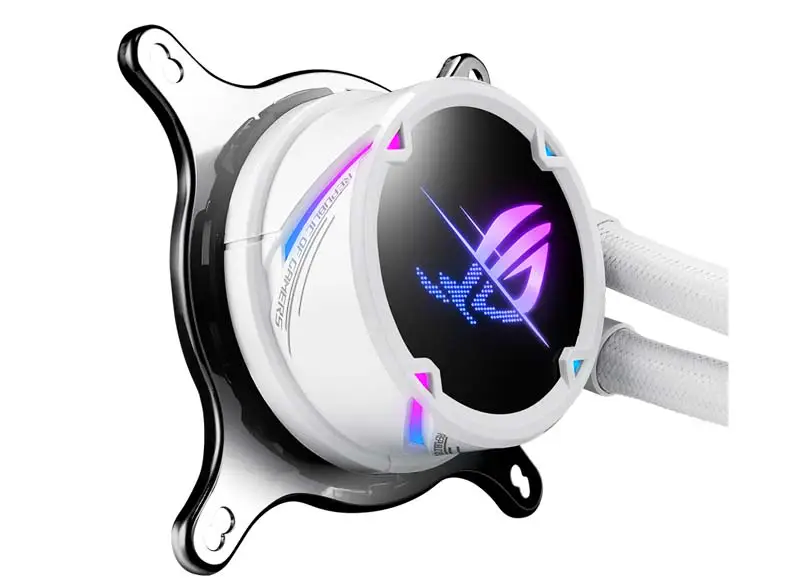 AsUs Rog Strix Lc Ii 240 Argb White Edition Ventilador 2fans Integrado Radiador Refrigerado por Agua Cpu Cooling Fan