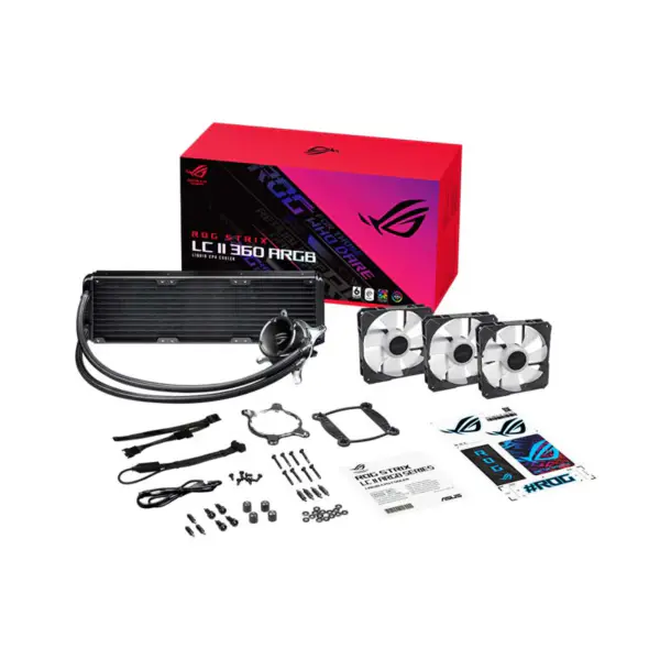 AsUs Rog Strix Lc Ii 360 Argb 3fans Radiador Integrado Refrigerado Por Agua Cpu 12th Gen Asetek 7th Pwm Dc Cpu Cooling Argb Fan