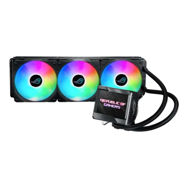 AsUs Rog Ryujin Ii 360 Argb 3fans Radiador Integrado Refrigerado por Agua 12th Gen Cpu Asetek 7th Gen 3.5in Lcd Pwm Dc Argb Cool Fan