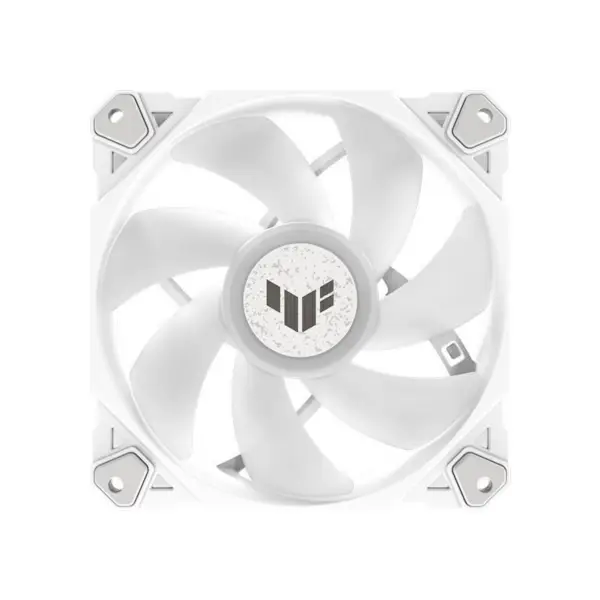 AsUs Tuf Gaming Blanco Tf120 Ventilador Pc Blanco Puro Diseño Argb Ventilador Pwm Control Temperatura Control Velocidad Doble Capa Led Array