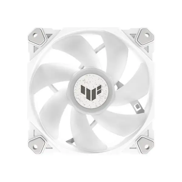 AsUs Tuf Gaming Blanco Luz Heroica Tf120 Ventilador De Chasis 3 Pcs Argb Ventilador Con Efecto De Iluminación Controlador Tuf Gaming Tf120 Argb 3en1